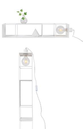 Shelfie Long Vägglampa Vit - Globen Lighting - bild