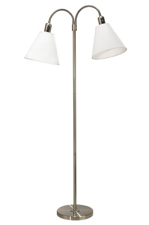 Golvlampa Cia 2-arm med Toppringsskärmar - PR Home - bild