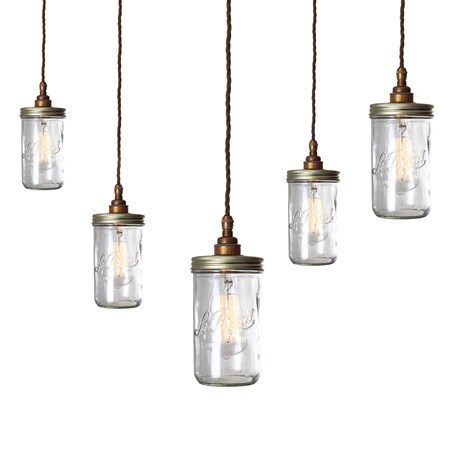 Jam jar cluster Taklampa - Mullan Lighting - bild