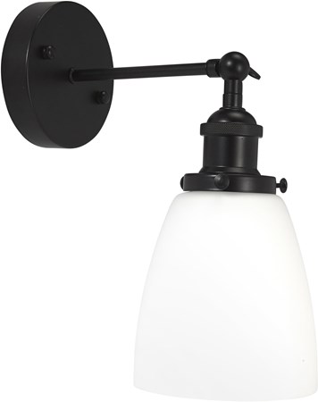 Kappa Vägglampa Svart Opal 14cm - PR Home - bild