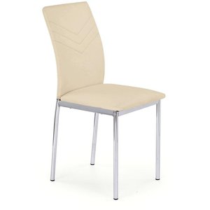 4 st Stol Penny - Beige/krom - Stolar med metallunderrede