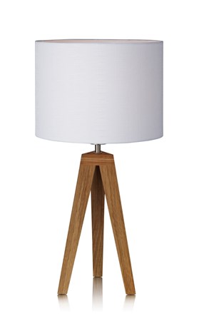 Kullen Bordslampa Ek/Vit 28cm - Markslöjd - bild