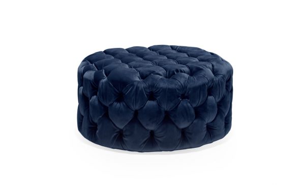 Bild på BELGRAVIA Sittpuff Velvet Royal Blue från SoffaDirekt