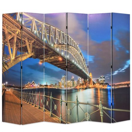 Bild på vidaXL Hopfällbar rumsavdelare Sydney Harbour Bridge 228x170 cm