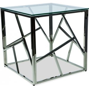 Leavitt soffbord 55 cm - Krom - Glasbord