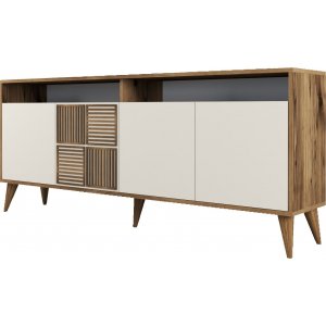 Milan skänk 180 cm - Valnöt/cream - Skänkar & Sideboards -Skänkar & Sideboards - Hyllor & Förvaring