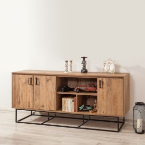 Quantum Medula skänk - Furu/svart - Skänkar & Sideboards -Skänkar & Sideboards - Hyllor & Förvaring