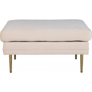 Savanna sittpuff - Beige sammet - Sittpuffar