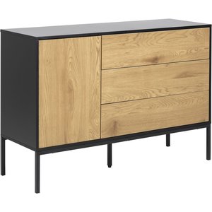 Seaford skänk 120 cm - Svart/ek - Skänkar & Sideboards -Skänkar & Sideboards - Hyllor & Förvaring