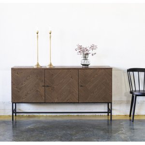 Edge sideboard - Brownstained fishbone - Skänkar & Sideboards -Skänkar & Sideboards - Hyllor & Förvaring