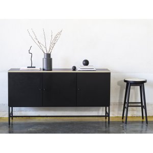 Edge sideboard - Svart högtryckslaminat -Skänkar & Sideboards - Hyllor & Förvaring