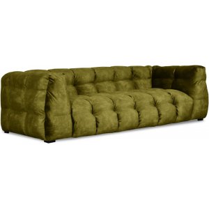 Bill 3-sits soffa - Mossgrön + Matt- och textilrengöring - 3-sits soffor