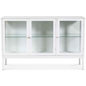 Revel skänk bredd 125 cm - Vit / Klarglas - Skänkar & Sideboards -Skänkar & Sideboards - Hyllor & Förvaring