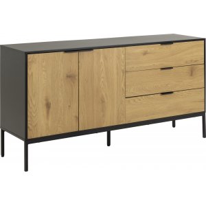 Seaford skänk 160 cm - Svart - Skänkar & Sideboards -Skänkar & Sideboards - Hyllor & Förvaring