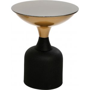 Chalice sidobord 46 cm - Guld/svart - Sidobord & lampbord