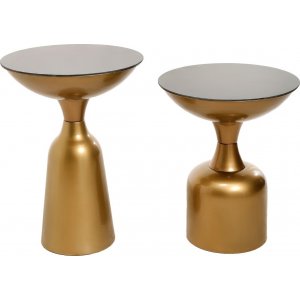 Chalice sidobord set 46/56 cm - Guld - Sidobord & lampbord