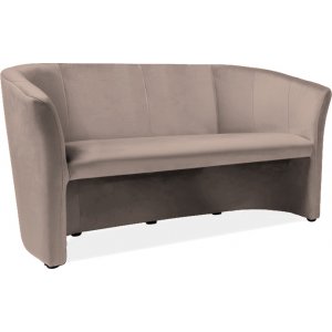 Charity 3-sits soffa - Beige sammet - 3-sits soffor