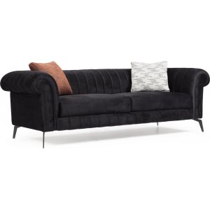 Costa 3-sits soffa - Svart - 3-sits soffor