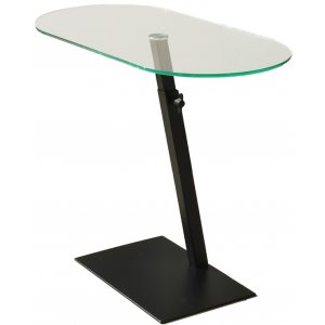 Lungo soffbord 70 x 35 cm - Svart - Glasbord