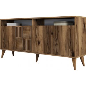 Milan skänk 160 cm - Valnöt - Skänkar & Sideboards -Skänkar & Sideboards - Hyllor & Förvaring