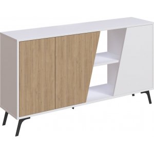 Fione skänk 150 cm - Ek/vit - Skänkar & Sideboards -Skänkar & Sideboards - Hyllor & Förvaring