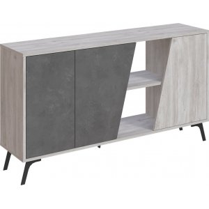 Fione skänk 150 cm - Vit/grå - Skänkar & Sideboards -Skänkar & Sideboards - Hyllor & Förvaring