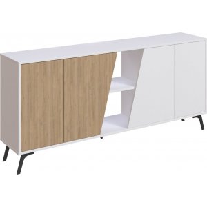 Fione skänk 180 cm - Ek/vit - Skänkar & Sideboards -Skänkar & Sideboards - Hyllor & Förvaring