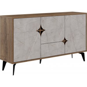 Spark skänk - Grå marmor/brun - Skänkar & Sideboards -Skänkar & Sideboards - Hyllor & Förvaring