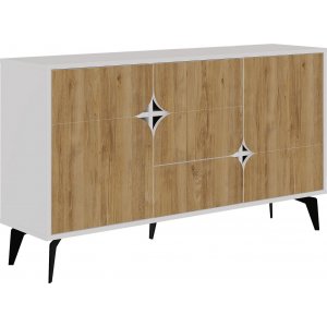 Spark skänk - Vit/ek - Skänkar & Sideboards -Skänkar & Sideboards - Hyllor & Förvaring