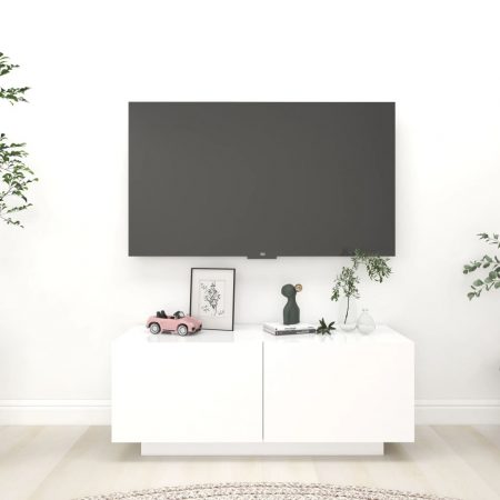 Bild på vidaXL Tv-bänk vit 100x35x40 cm konstruerat trä