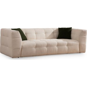 Cady 3-sits soffa - Beige - 3-sits soffor