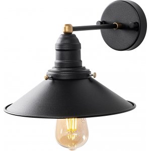 Conic vägglampa 12195 - Svart - Väggplafonder & väggarmaturer