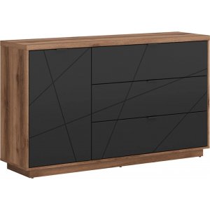 Forn skänk - Ek/Svart - Skänkar & Sideboards -Skänkar & Sideboards - Hyllor & Förvaring