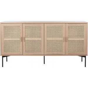 Raffels sideboard - Vitpigmenterad ekfaner - Skänkar & Sideboards -Skänkar & Sideboards - Hyllor & Förvaring