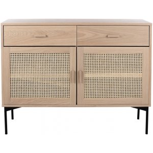 Raffels sideboard - Vitpigmenterad ekfaner - Skänkar & Sideboards -Skänkar & Sideboards - Hyllor & Förvaring