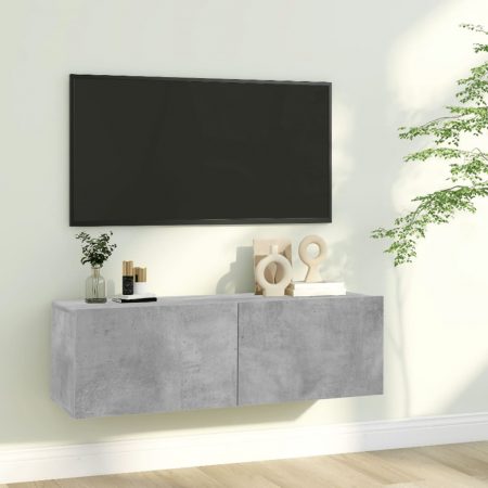 Bild på vidaXL TV-bänk betonggrå 100x30x30 cm spånskiva