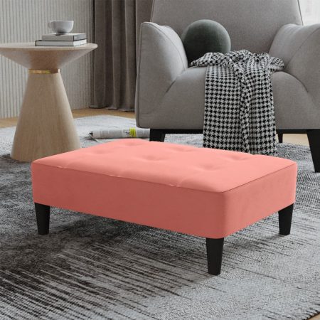 Bild på vidaXL Fotpall rosa 78x56x32 cm sammet