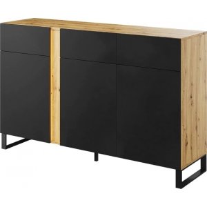 Mono skänk - Evoke ek/mattsvart - Skänkar & Sideboards -Skänkar & Sideboards - Hyllor & Förvaring